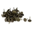 thumbnail image 2 of Unique Bargains 7/16' Dia 17mm Height Round Flat Head Upholstery Tack Nail Bronze Tone 50pcs, 2 of 5