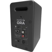 Kanto ORAMB Powered Reference Bluetooth Desktop Speakers - Black Pair with Kanto S2 Angled Desktop Speaker Stands for Small Speakers - Black Pair (2023)