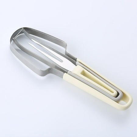 

Shishian Artifact Set * 1 Stainless Steel Watermelon Cutter Fruit Clip Multi Functional Household Fruit Divider Beige Stainless Steel （Clearance）