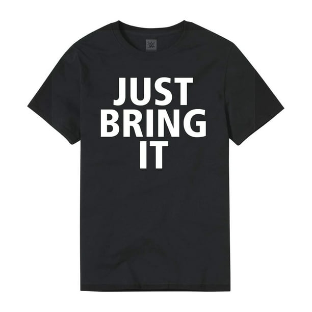kimplante beholder ekstra Men's Black The Rock Just Bring It! T-Shirt - Walmart.com