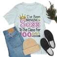 thumbnail image 1 of 100th Day Bringing Sass to the Class Funny Cute 100 Days Tshirt S-3XL, 1 of 10