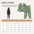 thumbnail image 6 of Junzan Cute Yoga Frogs Print Womens Pajama Sets,Long Sleeve Button Down For Women Pjs 2 Piece, 6 of 9