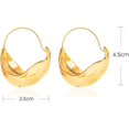 thumbnail image 2 of 1 par (oro) Pendientes geométricos Pendientes colgantes de gota irregulares vintage Pendientes de gota de círculo dorado Pendientes exagerados punk Joyería para mujeres y niñas, 2 of 5