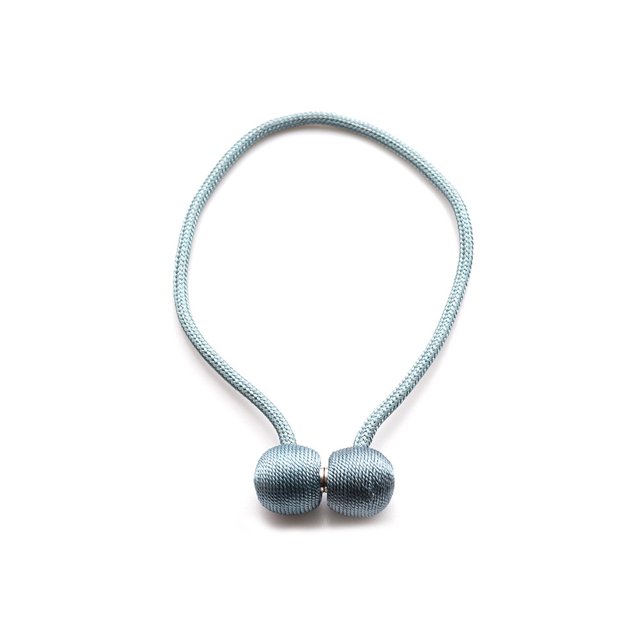 Attaches de Rideaux Magnétiques Attache de Rideau Magnétique Tressage Boucles de Rideaux (Gris Bleu)