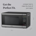 thumbnail image 2 of Farberware 0.9 cu ft Microwave Oven, 900W Countertop Microwave Oven with Auto Cook Menu, Black & Stainless Steel, 2 of 6