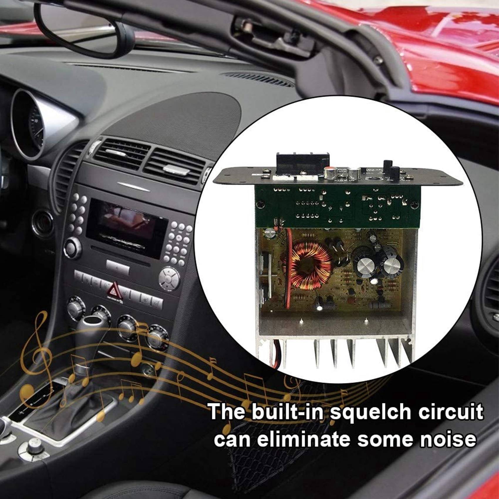 Car Subwoofer Amplifier Board, 500W Subwoofer High Power HiFi Bass Amplifier Board DC 12V