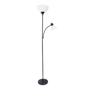 360 Lighting Modern Torchiere Floor Lamp 3 Light Tree Black Metal White Shades For Living Room Reading Bedroom Office Uplight Com 360 Lighting Modern Torchiere Floor, Flower Floor Lamp Home Depot Canada