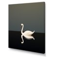 thumbnail image 2 of Designart "Solitary Swans In Monochrome" Animals Swans Wall Art Prints, 2 of 7
