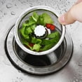thumbnail image 2 of SHAGUOZHOU 1PCS Stainless Steel Kitchen Filter Sewer Garbage Stainless Steel Filter -clogging Filter For Vegetable Washing Kitchen Filter Mesh with Rack 360 Strainer Drainer Fr, 2 of 7