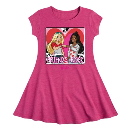 

Barbie - Friends Rock - Toddler And Youth Girls Fit And Flare Dress