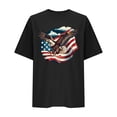 thumbnail image 5 of VerPetridure American Flag Stars Stripes Shirts for Women 4th of July Patriotic Shirt Cute Graphic Blouse USA Flag Tops Summer Tee, 5 of 8