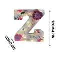 thumbnail image 4 of JoyMoreHome Resin Flower Letter Light, 26 Letters Decorative Flower Night Light, Easy to Use, Durable Decor for Livingroom, Bedroom, Office, Shelf, Letter Z, 4 of 5