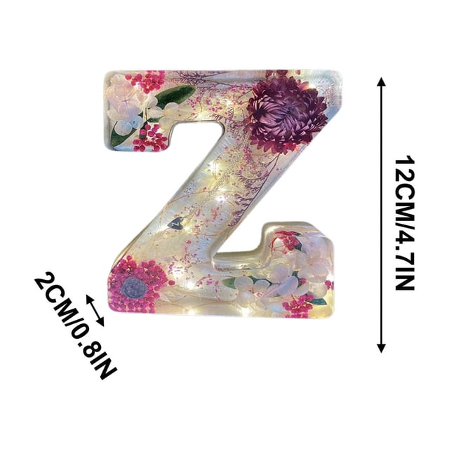 Birdeem Flower Night Light Flower Letter Resin Home Decoration Gift