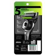 Gillette Labs Razor with Exfoliating Bar - Includes 5 Refills and Wall Hanger