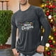 thumbnail image 1 of Blusas y camisas de manga larga con cuello redondo para hombre, deportivas, fitness, hogar, pijamas navideños estampados, camiseta de manga larga con cuello redondo, blusa de poliéster para hombre, 1 of 4