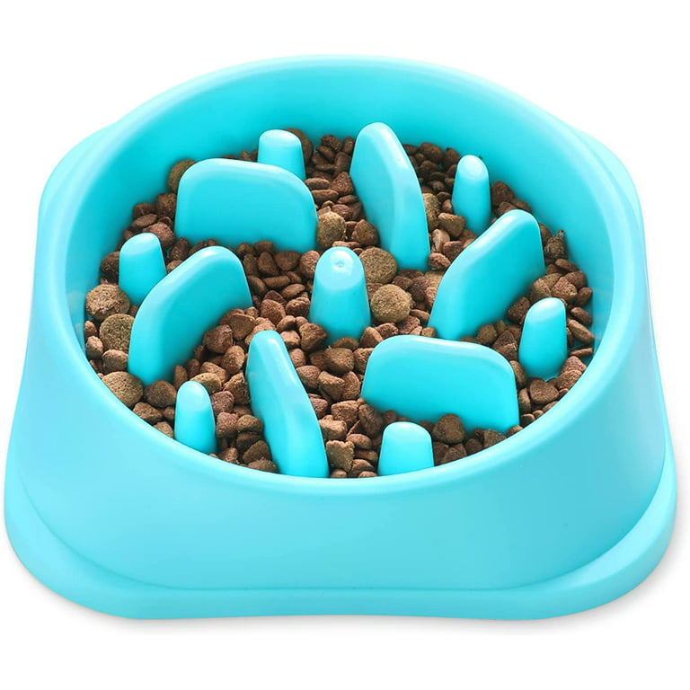 UPSKY Slow Feed Dog Bowl Anti-Choking Slower Eating Puzzle Bowl for Small  to Medium Breed Dogs, Polypropylene Material, 5.4 Ounces