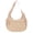 Khaki, variant on Small Puffer Crescent Shoulder Bag for Women, Nylon Quilted Puffy Crossbody Purse, Cute Hobo Shoulder Handbags （Lightpurple)