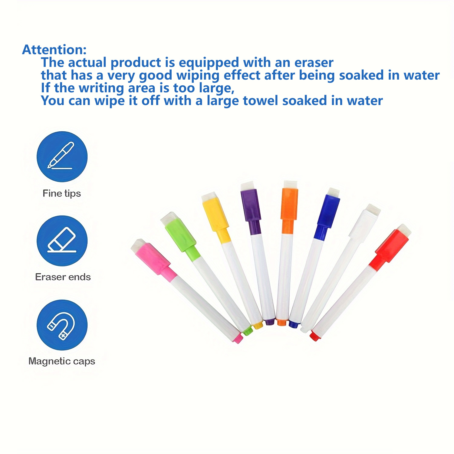 Hivillexun 3-Piece Magnetic Calendar Set with Markers photo 2