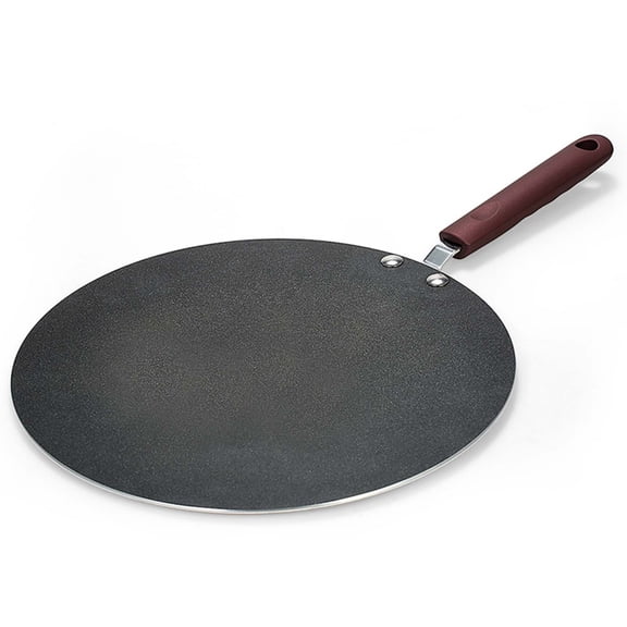 Flat Griddle Pan and Crepe Maker with Pancake Spreader & Spatula - Crepe Maker Griddle Pan