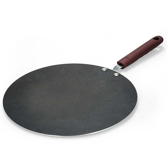 Pinnaco Pancake Pan Flat Pan for Delicious Crepes and Pancakes with Spreader & Spatula - Perfect for Breakfast and Brunch