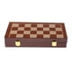 thumbnail image 2 of de ajedrez con tablero plegable, s de ajedrez portátiles con caja de ranuras de almacenamiento, para principiantes y adultos Estilo 1 Hugo ajedrez internacional de madera, 2 of 10
