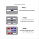 thumbnail image 4 of Solar Flashing Red and Blue Roadblock Lights,Black Shell Warm Light, 4 of 5
