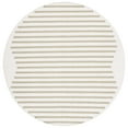 thumbnail image 4 of SAFAVIEH Montauk Amadine Striped Cotton Area Rug, Ivory/Light Green, 6' x 6' Round, 4 of 10