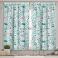 thumbnail image 2 of Ambesonne Animal Valance & Curtain, Tropical Art, 55"x45", Sea Green Pale Blue, 2 of 6