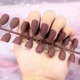 thumbnail image 1 of Iumwxz Fleshy Matte Matte Long Nails 24 False Nail Patches Fake Nail Patch, 1 of 1