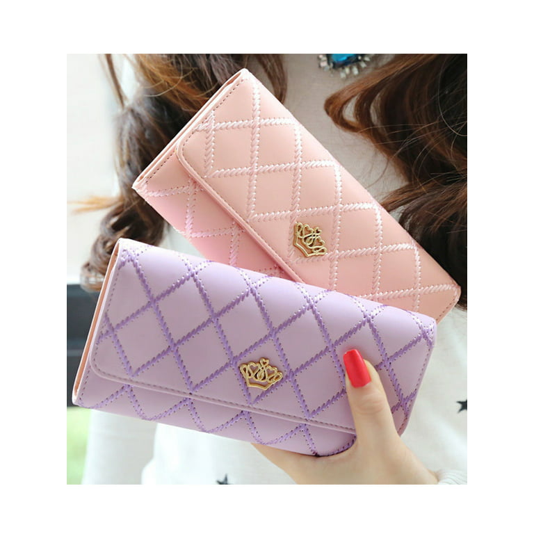 Wholesale latest design Card Holders Clutch PU Purse Female Long Wallet  Gold Hollow Leaves Pouch leather wallet women From m.