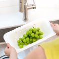thumbnail image 6 of BLUE GINKGO Adjustable 3-in-1 Sink Colander, Plastic Strainer Basket | White, 6 of 6