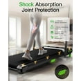 thumbnail image 5 of Akluer Walking Pad Treadmill with 5% Incline, 2.5HP Motor, 330 lb Capacity, Quiet Under Desk Treadmill, LED Display, Anti-Slip Belt, Remote Control, 5 of 10