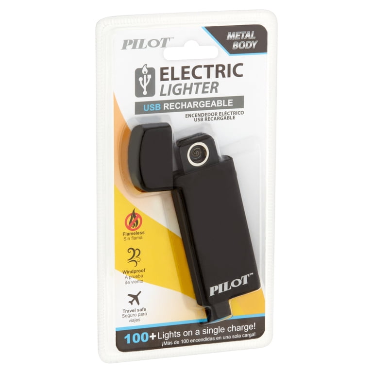 electronic usb rechargeable cigarette lighter Pilot Electric Simple Electric Plug Rechargeable Electric Lighter, Recharge With