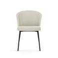 thumbnail image 2 of Amisco Camilla Dining Chair - Cream Bouclé Polyester / Black Metal, 2 of 9