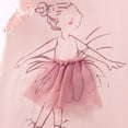 thumbnail image 5 of KHONTS Toddler Girl Shirts Sequin Cartoon Print Ruffled Fly Sleeve Round Neck Tees Summer Cute Breathable Casual T-Shirts Pink 4Y, 5 of 5