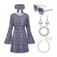 thumbnail image 1 of Disfraz de discoteca Hippy de los años 70 para Halloween, diadema + vestido, 2023, 1 of 4