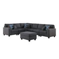 thumbnail image 3 of Cooper Collection: Stylish, Comfortable Modular Sofa Sectional with Ottoman and Cupholders, 3 of 3