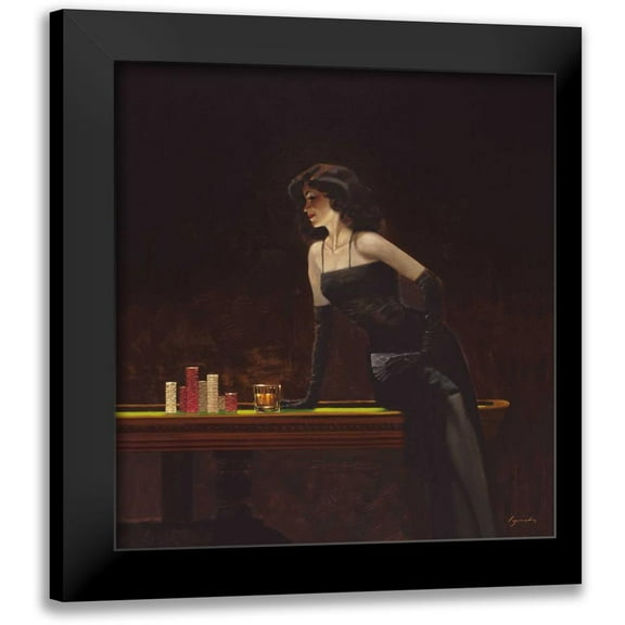 Lynch, Brent 12x13 Black Modern Framed Museum Art Print Titled - Place Your Bet