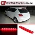 thumbnail image 3 of Luz de freno trasera LED para Seat Ibiza 6J/6P 2009-2017 No. 6J0945097A/6J0945097B Luz de freno de alto montaje trasera central de alto nivel roja, 3 of 7