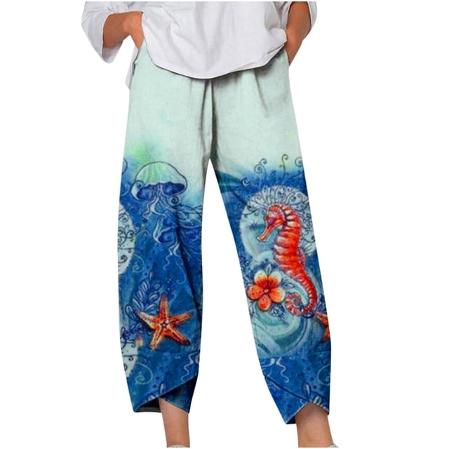 Pantalones Bombachos Informales Holgados de Cintura Alta Con Cordón Para Mujer, Deportivos, Informales, A La Moda Odeerbi ODB-6