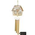 thumbnail image 4 of Matashi 24K Gold Plated Crystal Studded Bird House Decorative Wind Chime, 4 of 6