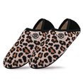 thumbnail image 2 of Pantuflas interior para casa calcetines zapatos mocasines con espalda cerrada forro polar mujer (marrón 42-43), 2 of 9