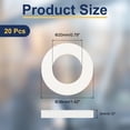 thumbnail image 2 of Uxcell Nylon Flat Washers ID OD Thick White M20x36mmx3mm 20 pack, 2 of 7
