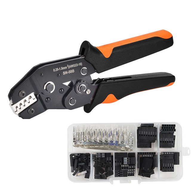 DuPont Terminals Crimping Tools SN-58B Plier Set XH2.54 SM Plug Spring Clamp For JST ZH1.5 2.0PH 2.5XH EH SM Boxed Connector Kit