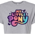 thumbnail image 3 of My Little Pony - Gradient Logo - Junior's Cropped Tee, 3 of 5