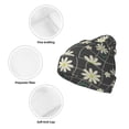 thumbnail image 3 of Disketp Daisies Flowers Winter Beanie for Men Women Beanie Knit Hat Cuffed Cap Beanie Knit Chunky Snow Cap, 3 of 6