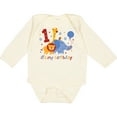 thumbnail image 3 of Inktastic Safari 1st Birthday Boys or Girls Long Sleeve Baby Bodysuit, 3 of 5