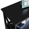 thumbnail image 5 of Wangbujianwang Console Table with Storage Shelves, 3-Tier Entryway Table Sofa Side Table Narrow Long Bookshelf for Hallway Living Room, Accent Furniture,Black, 5 of 12