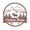 Rust, variant on Realsteel's Personalized Great Outdoors Elk Metal Monogram - Custom Name Wall Decor (B-18)