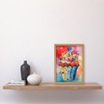 thumbnail image 2 of Cupcake With Sprinkles Watercolour Painting Artwork Framed Wall Art Print A4, 2 of 4